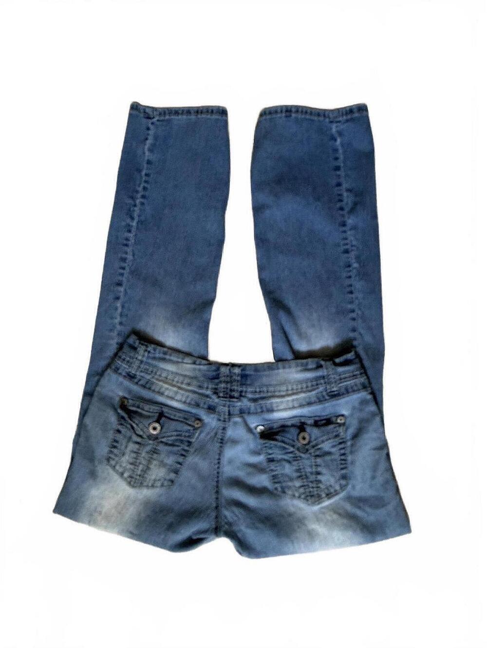Angels Blue Denim Jeans with Button Detail